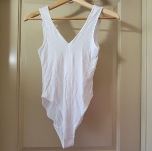 Urban outfitters Bodysuit Ribbed Tank White Small